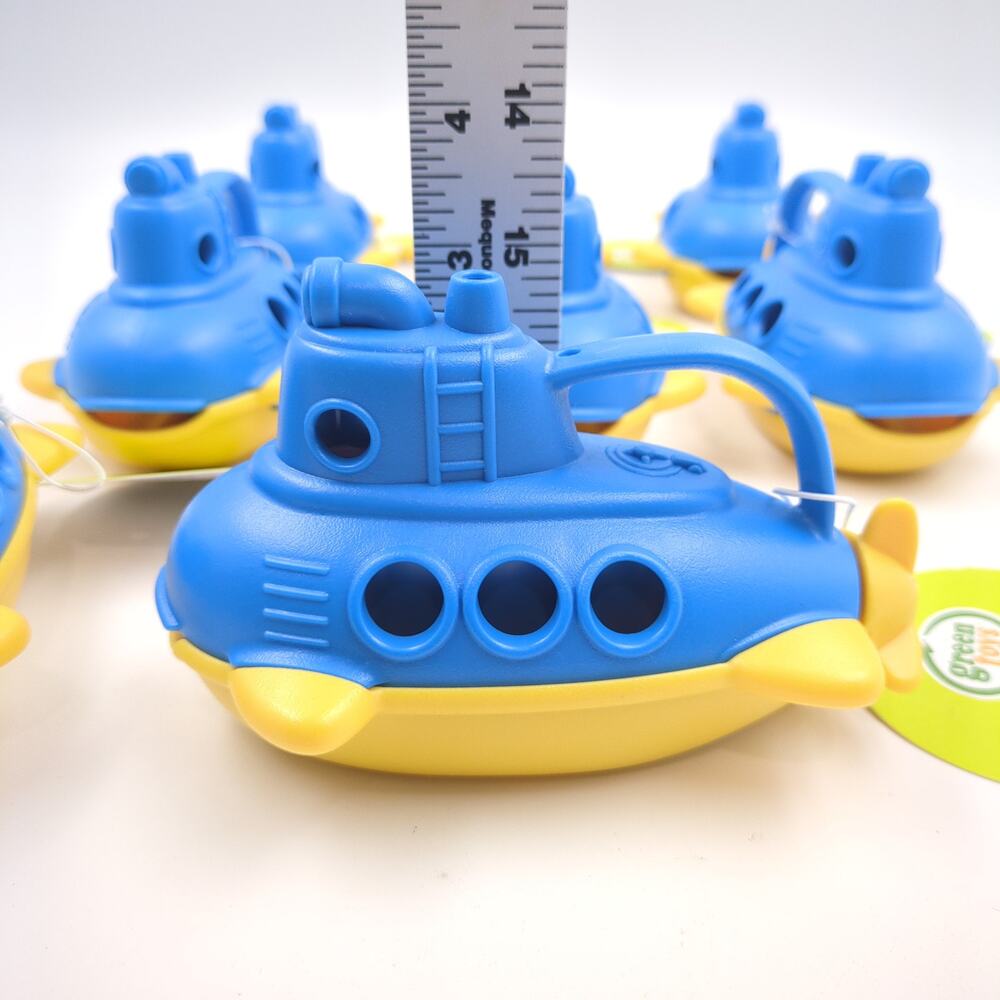 Green Toys Bubbling Submarine Lot of 8 Bath Toys Eco Friendly USA Made NWT - Picture 8 of 9
